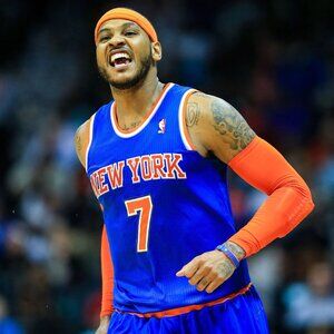 RARE Vintage Adidas NBA New York Knicks Carmelo Anthony No. 7 Jersey 2XL